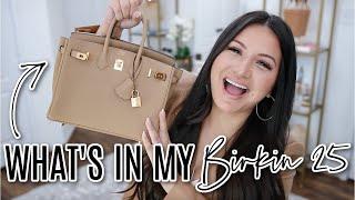 WHAT'S IN MY BAG - Birkin 25 *Birkin 25 First Impressions* 5 Minute Friday | LuxMommy