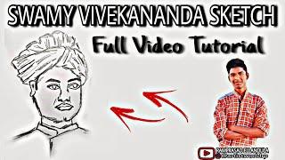 | Swamy Vivekanandha Sketch | Full Video Tutorial |Subscribe | RAMPRASAD ELLANDULA |