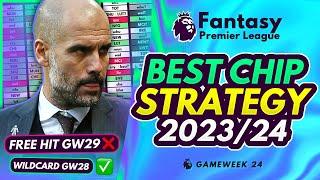 THE ULTIMATE FPL 2023/24 CHIP STRATEGY!  | Wildcard Template & Bench Boost Explained GW25