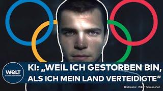 OLYMPIA 2024: Gefallen bei der Verteidigung der Ukraine! Mit KI werden olympische Sportler lebendig