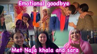 Emotional goodbye  | GHAR khali ho Gaya | Naja khala aur sara se mile ️