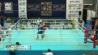 Mehmethan Çinar (TUR) vs. Jakub Krzpiet (POL) EUBC U23 Championships 2024 (57kg)