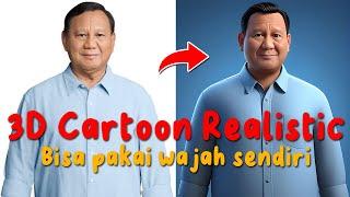 HASILNYA CAKEP BANGET! CARA BIKIN FOTO KARTUN 3D REALISTIS MENGGUNAKAN AI