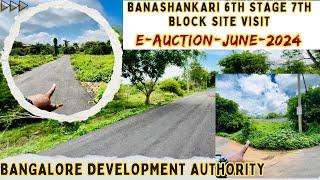 Bsk 6th stage eAuction June 2024 site visit | BDA eAuction June 2024 Site visit