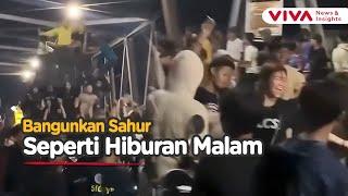 MIRIS! Sahur Jadi Ajang Dugem Sampai Blokir Jembatan