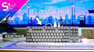 This Mechanical Keyboard is a USB Hub! | Hands On with the KEBOHUB EE01