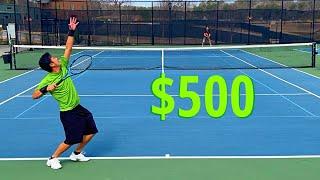 Who Wins $500? Wannabe Pro vs Lefty Forehand-Righty Serve *USTA 4.5*