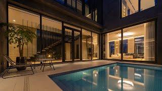 OPEN HOUSE 꿈에 그리던 완벽한 단독주택(수영장,중앙정원이 집안에) Townhouse Tour(KOREA)