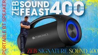 Zebronics I Zeb Sound Feast 400 l 60w l Zebronics Bluetooth Speaker l Unboxing & Details Review