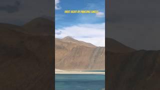 When you see Pangong Lake for the first time!! #ladakh #pangonglake