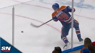 Oilers' Leon Draisaitl Blasts Patented One-Timer Past Panthers' Sergei Bobrovsky