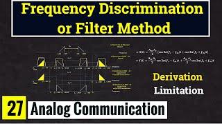 Frequency Discrimination or Filter method for SSB-SC Generation || Lec-27