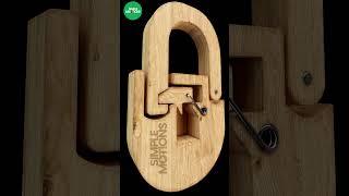 Antique wooden lock, idea