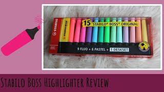 Stabilo Boss Highlighter  - Review & Swatches - Vera's Creations