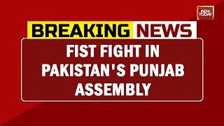 Fist Fighting In Pakistan's Punjab Assembly, Deputy Speaker Of Pak's Punjab Assembly Slapped