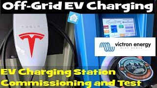 EV Charging Station Commissioning and Test. Tesla vs Victron! Kind of...