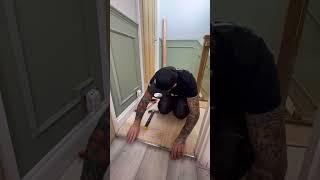How To install Laminate To Carpet Door Bar #shorts