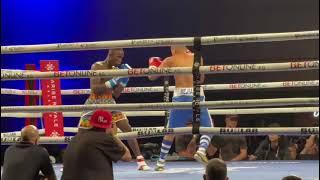 John Laryea drops Alexander Mejia in round one - Featherweight 8-rounder on US debut