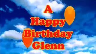 Glenn Happy Birthday floating balloons