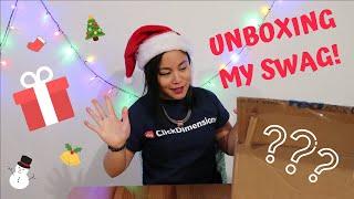 Unboxing my ClickDimensions Swag