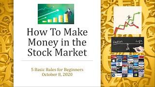 Make Money in the Stock Market: 5 Basic Rules for Beginners