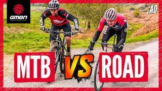 GMBN Vs GCN | From Here To There: MTB Vs Road Bike Race