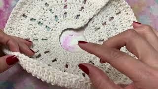 Início da capa do bujão e ponto trançado ou diagonal  vem conferir #crochet #crochetting #barbante