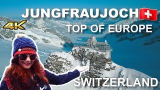 4K JUNGFRAUJOCH SWITZERLAND : Top of Europe | Switzerland Vlogs | Europes Longest GLACIER | #Ep8