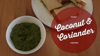 Coconut and Coriander Chutney | Goan Green Chutney recipe | VEGAN Sandwich Spread