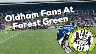 Oldham Athletic Fans At Forest Green Rovers