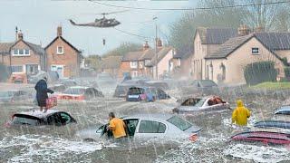 Mass Evacuation in UK! City washed away after Heavy Flooding in Pontypridd, Wales