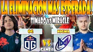 OG VS NIGMA BO3[GAME 1]ELIMINACION-TIMADO, WISPER VS MIRACLE, SUMAIL-FISSURE UNIVERSE EPISODE 2-DOTA