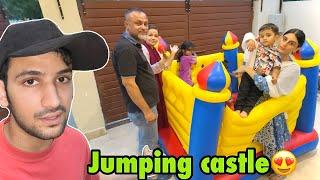 Basil ke liye jumping castle lekar agaya | ab ye idher he rahega