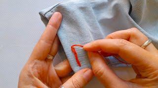 How to Hand Sew a Hidden Stitch or Invisible Stitch - Tutorial