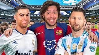 3 LENDAS vs 100 JOGADORES PROFISSIONAIS!! (Cr7, pelé, ronaldinho, messi, neymar)