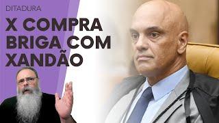 X se NEGA a DERRUBAR PERFIL de USUÁRIO alegando que DECISÃO de MORAES DESRESPEITA LEI e CONSTITUIÇÃO