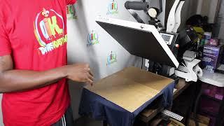 How To Heat Press Supacolor's Sublocker Transfers On A 100% Polyester Shirt