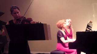 Zoya Tsvetkova (violin), Elena Tsvetkova (piano) Mozart, Sonata in B-flat major, K 454, III mvt