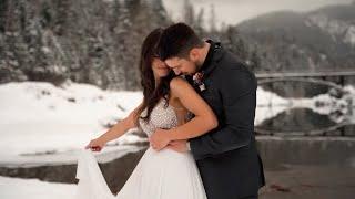 Glacier National Park Winter Elopement Teaser | Alexis + Matt