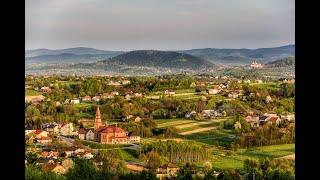 Wysoka wieś koło Wadowic [Z Lotu Ptaka ] [4k]  DJI