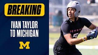 Michigan FLIPS Notre Dame commit Ivan Taylor out of Florida I Wolverines I #goblue