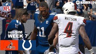 Madden 24 Cleveland Browns vs Indianapolis Colts Week 7 Full Simulation 2023 PS5 4K Game Play