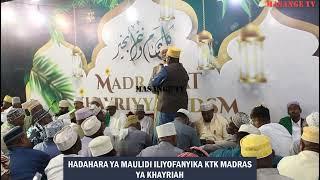 MUFTI AONGEA MANENO MAZITO KTK HADHARA YA KHAYRIYYAH