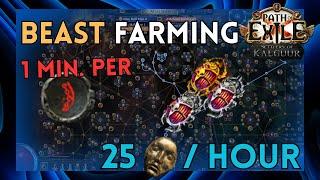 [PoE 3.25] Making 25+ Divines a Hour with Low investment Beast farming