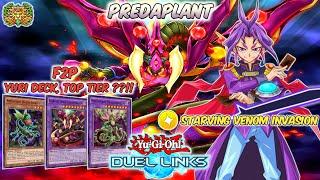 [KOG] PREDAPLANT (F2P) New Support | With YURI STARVING VENOM FUSION DRAGON | Yu-Gi-Oh! Duel Links