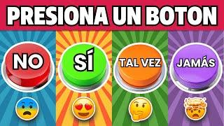 ¡Elige un BOTÓN! SÍ, NO, TAL VEZ o JAMÁS 🟢🟡🟣 Quiz Locura