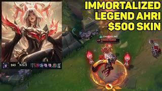 Immortalized Legend Ahri ($500 Faker Skin Gameplay) No Commentary | League of Legends