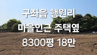 제주시 구좌읍 행원리마을인근 주택옆8300평 18만 010 4436 0401 제주도부동산 토지 매매 급매물 http://www.daolle.com