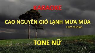 [KARAOKE] Cao nguyên gió lạnh mưa mùa (Huy Phong) – Tone Nữ (Em) | #coverbytmn