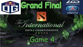 [ EN ] OG vs LGD - Game 4 - Grand Final - TI 8 - Highlights